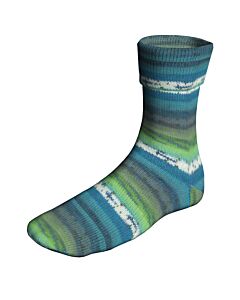 Lang Yarns SuperSoxx Color 4ply CakeSoxx kl.541 is een 4 draads sokkenwol