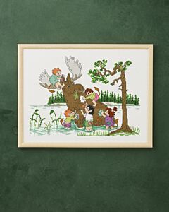 Permin borduurpakket Eland wassen 92-3329 telpatroon