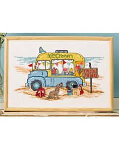 Permin borduurpakket ijscowagen 92-3428 telpatroon