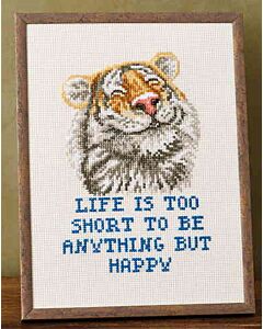 Permin borduurpakket life is too short.. 92-4136 telpatroon