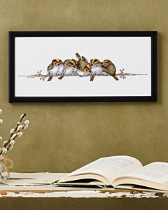 Permin borduurpakket vogelkoninkjes 92-5315 telpatroon