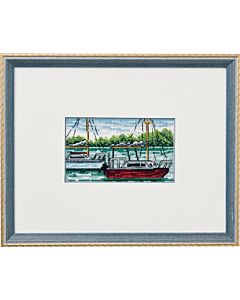 Permin borduurpakket Bootje varen 92-8422