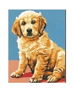 Seg de Paris voorbedrukt stramien puppy in halve kruissteek 9213.47F