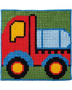 Permin kids borduurpakket truck 9415 voorbedrukt