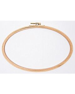 Houten ovale borduurring  29.7cm x .19.5cm Rico Design 