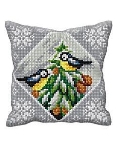 Orchidea kussenpakket vogels in dennenboom 9542 om te borduren.