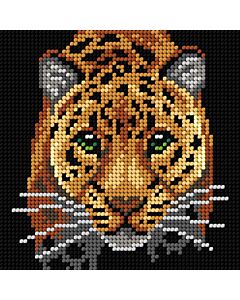 Orchidea borduurpakket panter 9777 voorbedrukt stramien incl. garen, ideaal voor beginners!