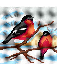 Orchidea borduurpakket goudvinken 9778 voorbedrukt stramien incl. garen, ideaal voor beginners!