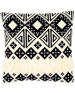 Vervaco kruissteek borduurkussen etnische zwart ecru borduren pn-0151149