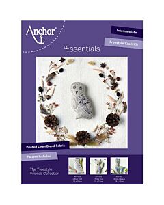 Anchor borduurpakket Oliver de uil AFF003 voorbedrukt