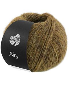Lana Grossa Airy kleur 7 (groenbruin)