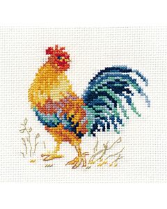 Borduurpakket haan van Alisa om te borduren telpatroon alisa  00-172