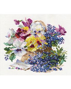  Borduurpakket Message for the beloved (violen) om te borduren telpatroon  van Alisa