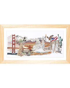 Borduurpakket Amerika van thea gouverneur 544 aida 