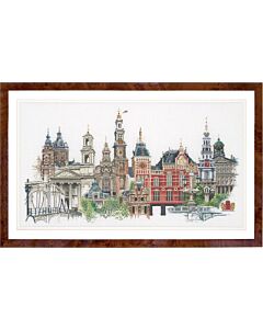 Borduurpakket Amsterdam Thea Gouverneur om te borduren linnen