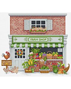 Luca-s borduurpakket boerderijwinkel B1448 telpatroon