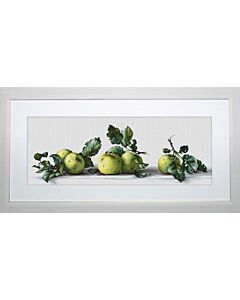 Luca-s borduurpakket stil leven met groene appels B2259 telpatroon