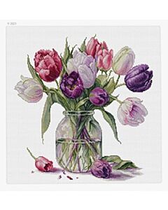 Luca-s borduurpakket cafés aan de kade BU5103 telpatroon