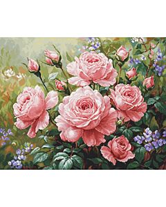 Luca-s borduurpakket Rozen tuin B717 telpatroon