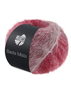 Lana Grossa Basta Mista kl.119 (lichtgrijs rood)