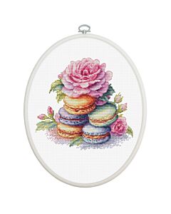Luca-s borduurpakket 'French Macarons' BC226 telpatroon