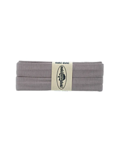 Oaki Doki jersey/tricot biaisband 20mm kl.100 zwart gevouwen afmeting.