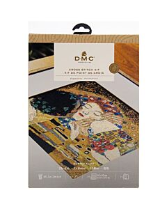 DMC borduurpakket The Kiss - Gustav Klimt telpatroon