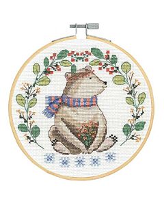 DMC borduurpakket folk bear incl borduurring