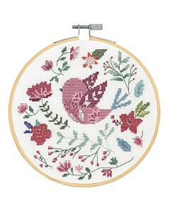 DMC borduurpakket folk bird incl borduurring