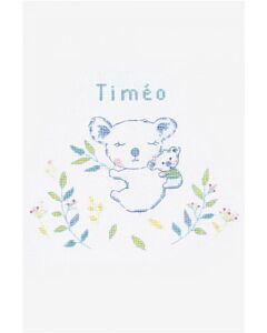 Borduurpakket geboortetegel koala Timeo van DMC BK1940