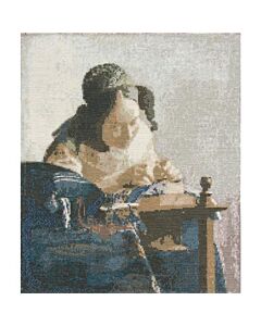 DMC borduurpakket Het Louvre x Mona lisa om te borduren.