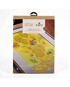 DMC borduurpakket Sunflowers – Vincent van Gogh telpatroon