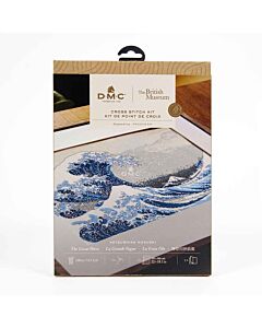 DMC borduurpakket The Great Wave - Katsushika Hokusai telpatroon