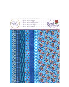 Stoffenset Blues voor poppenkleding Dress your doll