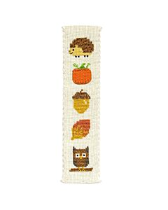 Crafty Kit borduurpakket boekenlegger herfst BM-006 telpatroon