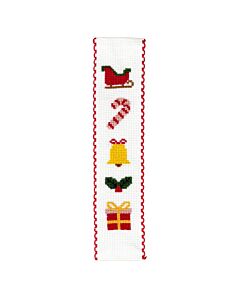 Crafty Kit borduurpakket boekenlegger kerst BM-013 telpatroon