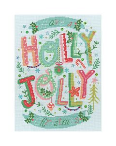 Borduurpakket Hilary Yafai - Holly Jolly Christmas - Bothy Threads