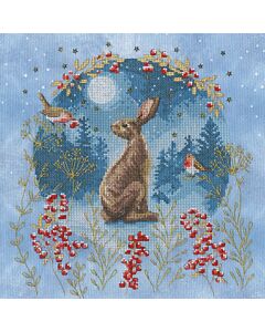 Bothy Threads Borduurpakket Jane Sunner - Midnight Moongazer met telpatroon
