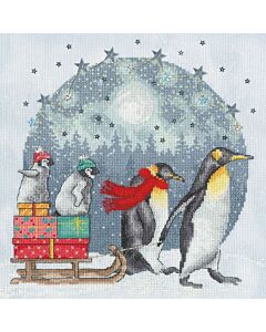 Bothy Threads Borduurpakket Jane Sunner - Winter Waddle XJS03 met telpatroon
