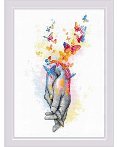 Riolis borduurpakket love is in the air 2104 telpatroon