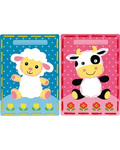 Borduurpakket 2 borduurkaarten schaap en koe vervaco pn-0157035