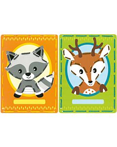 Borduurpakket 2 Borduurkaarten Wasbeer en hert van Vervaco pn-0168738