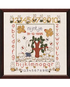 Borduurpakket abc/123 nijntje pluis van dick bruna