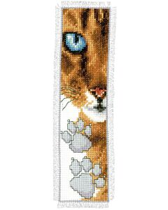 Borduurpakket boekenlegger kat om te borduren van Vervaco pn -0143913