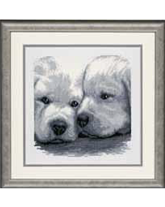 Borduurpakket boezemvrienden honden telwerk van Vervaco  