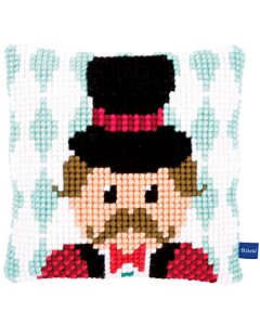 Borduurpakket  borduurkussen circusdirecteur I van Vervaco pn-0153900