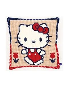 Borduurpakket borduurkussen kruissteek  Hello Kitty op wandel pn-0153864  van vervaco