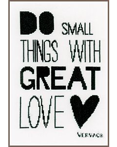 Do small things with great love  Vervaco PN-0156395 