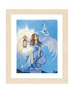 Borduurpakket engel in de nacht van Lanarte om te borduren. pn-0157488