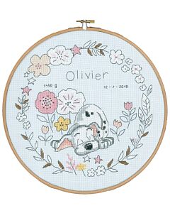 Vervaco Disney borduurpakket geboortelap Little Dalmatier pn-0169714